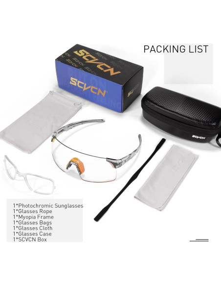 Gafas de Ciclismo Fotocromáticas SCVCN S142 UV400