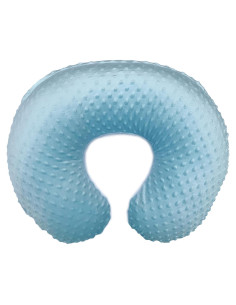 Funda de Almohada de Lactancia Artebona NP1 - Tela Minky Azul Claro