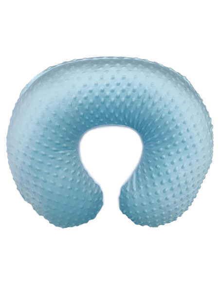 Funda de Almohada de Lactancia Artebona NP1 - Tela Minky Azul Claro