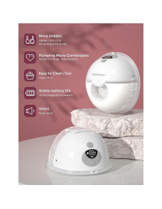 Extractor de Leche Eléctrico Momcozy M5 Doble Flange 24mm 2