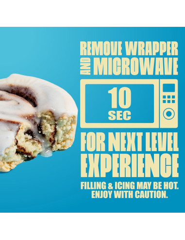 Barras de Proteína Rollito de Canela Legendary Foods 10 Unidades