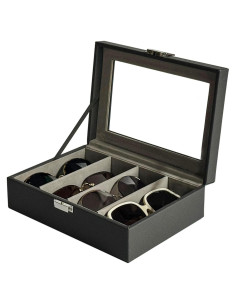 Organizador de Gafas de Sol UnionPlus 4 Ranuras Gris