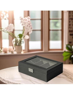 Organizador de Gafas de Sol UnionPlus 4 Ranuras Gris 2