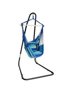 Silla Hamaca Colgante Sorbus con Soporte y Cojines - 150 Kg