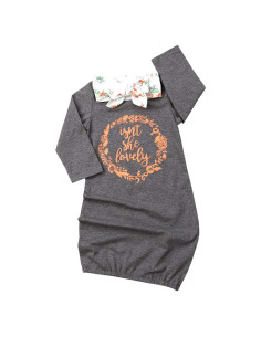 Vestido de Noche Floral para Bebés Qiylii con Diadema 0-18M