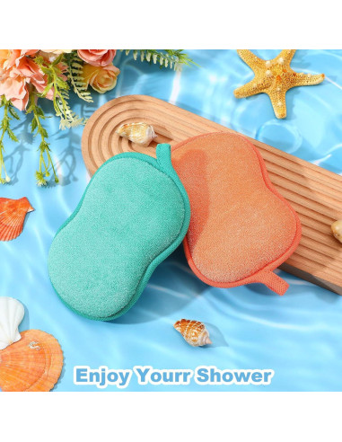 Esponja de Baño para Bebés 3 Pcs Gsbnjuy Suave Absorbente