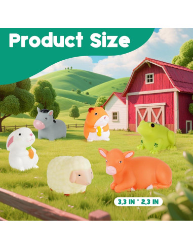 Set de 6 Juguetes de Baño Iluminados VIBOYLAR para Niños