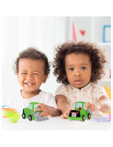 Juguete de Baño Bulldozer DolliBu Verde Flotante 9.5cm