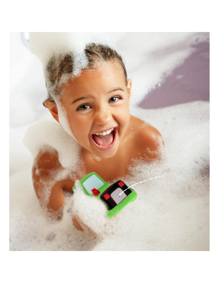 Juguete de Baño Bulldozer DolliBu Verde Flotante 9.5cm