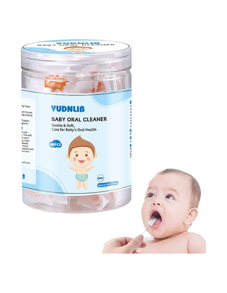 Limpiador Oral para Bebés YUDNLIB 48 Piezas Gasa Suave