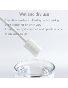 Limpiador Oral para Bebés YUDNLIB 48 Piezas Gasa Suave 2