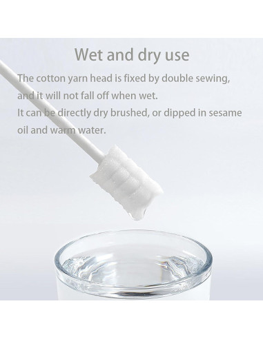 Limpiador Oral para Bebés YUDNLIB 48 Piezas Gasa Suave