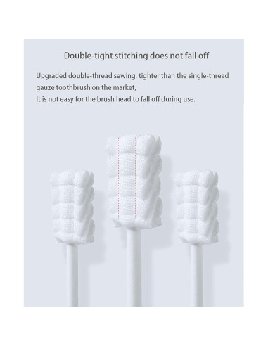 Limpiador Oral para Bebés YUDNLIB 48 Piezas Gasa Suave