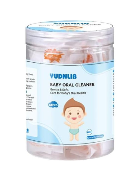 Limpiador Oral para Bebés YUDNLIB 48 Piezas Gasa Suave