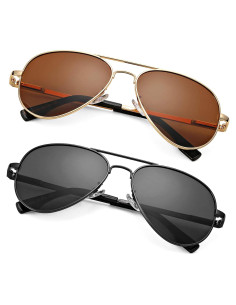 Gafas de sol aviador Braylenz polarizadas UV 100% unisex