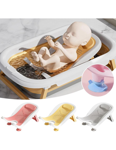 Bañera Multifuncional Plegable para Bebés - Soporte Ergonómico
