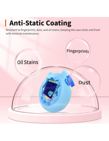 Funda Protectora de Silicona HUKWIMO para Tamagotchi Paradise Azul