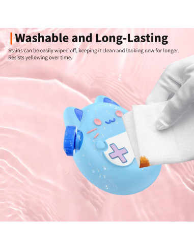 Funda Protectora de Silicona HUKWIMO para Tamagotchi Paradise Azul