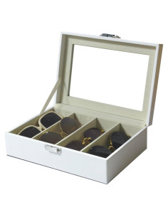 Organizador de Gafas de Sol JB0002 Cuero Sintético 4 Ranuras