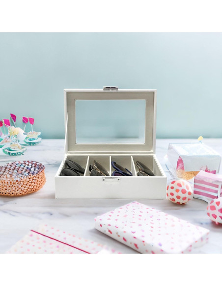 Organizador de Gafas de Sol JB0002 Cuero Sintético 4 Ranuras