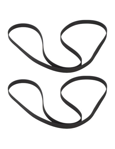 2 Correas de Reemplazo para Tocadiscos BTSEURY 145x5mm Caucho