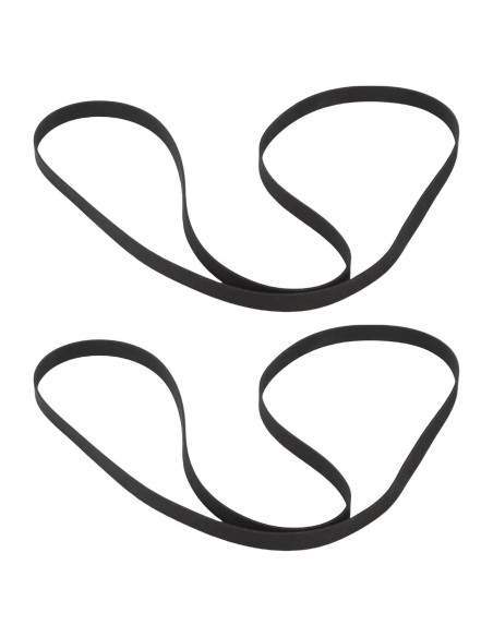 2 Correas de Reemplazo para Tocadiscos BTSEURY 145x5mm Caucho