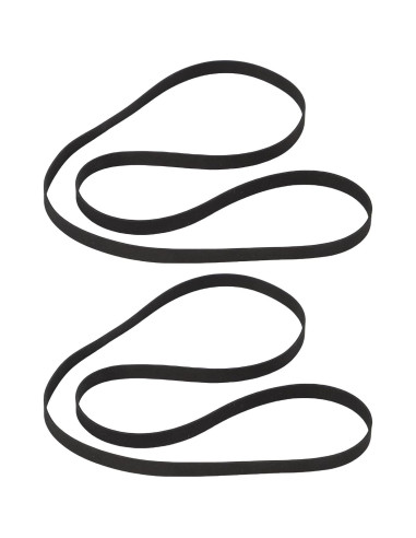2 Correas de Reemplazo para Tocadiscos BTSEURY 145x5mm Caucho
