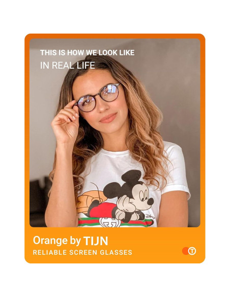 Gafas de Bloqueo de Luz Azul TIJN Vintage Redondas 48mm