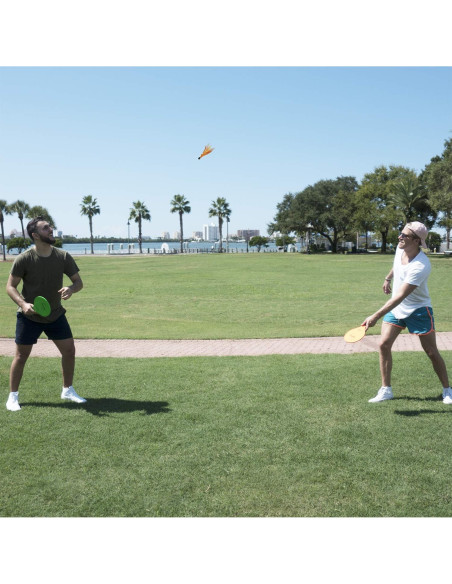 Juego de Paddle Ball Funsparks Jazzminton - 2 Palas y 4 Birdies