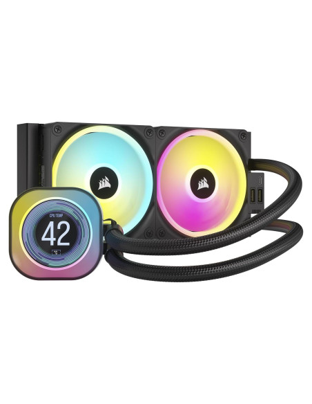 Enfriador de CPU Líquido Corsair iCUE H100i LCD 240mm RGB
