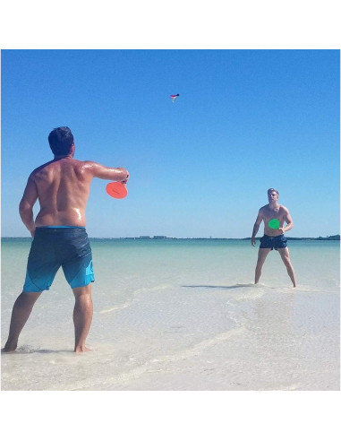 Juego de Paddle Ball Funsparks Jazzminton - 2 Palas y 4 Birdies