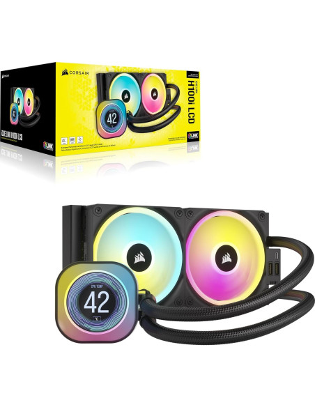 Enfriador de CPU Líquido Corsair iCUE H100i LCD 240mm RGB