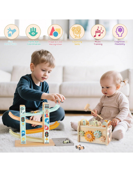 Juguetes Montessori de Madera Shen Zhen 5 en 1 para Niños 1-3 Años