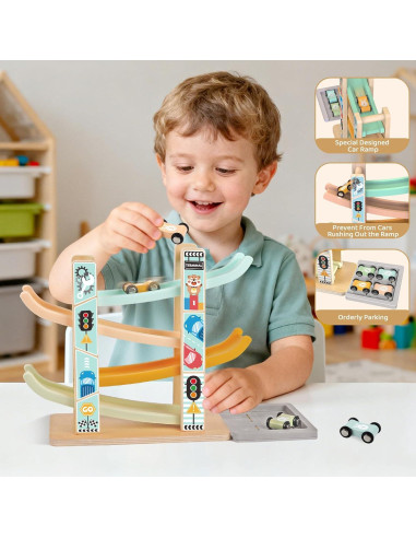 Juguetes Montessori de Madera Shen Zhen 5 en 1 para Niños 1-3 Años