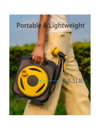 Manguera de Jardín AiPertop 15.24m Expandible con Boquilla 8 Modos