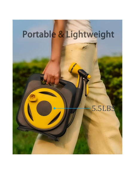 Manguera de Jardín AiPertop 15.24m Expandible con Boquilla 8 Modos