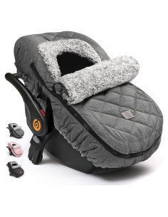 Funda para Asiento de Auto Bebé ACRABROS Gris Melange Invierno