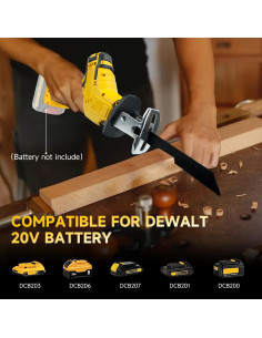 Sierra Recíproca Inalámbrica DeWalt 20V, 4 Hojas, 0-3000 SPM 2