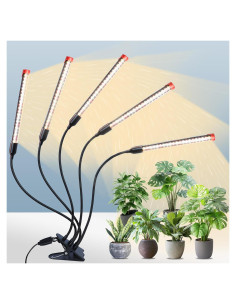 Lámpara de Crecimiento LED FECiDA 45W con Temporizador y Clip