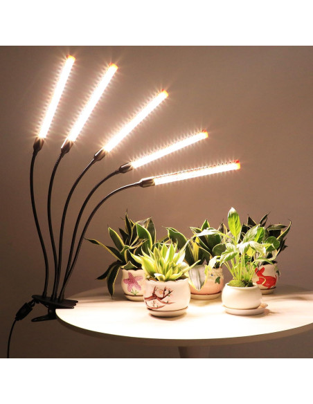 Lámpara de Crecimiento LED FECiDA 45W con Temporizador y Clip