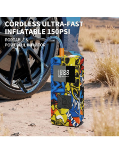 Arrancador de Salto EDOMOL LX0301 con Compresor 8000A 150PSI 2