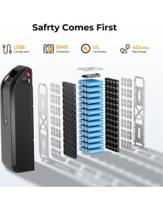 Bicicleta Eléctrica Jasion EB5 750W 64Km 7 Velocidades 2