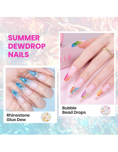 Kit de Esmalte de Uñas Gel Beetles 20 Colores Neón Brillantes