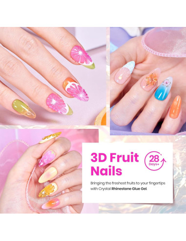 Kit de Esmalte de Uñas Gel Beetles 20 Colores Neón Brillantes