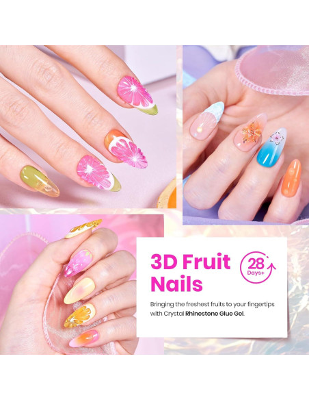 Kit de Esmalte de Uñas Gel Beetles 20 Colores Neón Brillantes