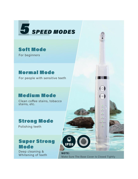 Pulidor Dental Eléctrico Zahnheld WD-JY-A02 con 5 Cabezas