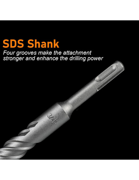 Conjunto de Brocas SDS Plus WildBossy 3 Piezas 1.59 cm x 30.48 cm