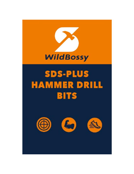 Conjunto de Brocas SDS Plus WildBossy 3 Piezas 1.59 cm x 30.48 cm