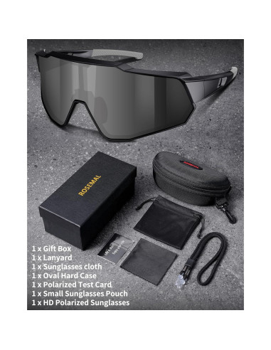 Gafas de sol deportivas Rosemal 7259 polarizadas UV400