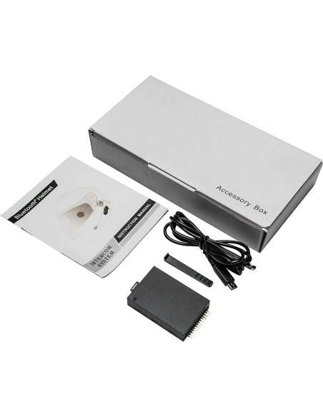 Casco de Motocicleta Bluetooth ILM 902BT Doble Visera Rojo Grande